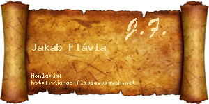Jakab Flávia névjegykártya